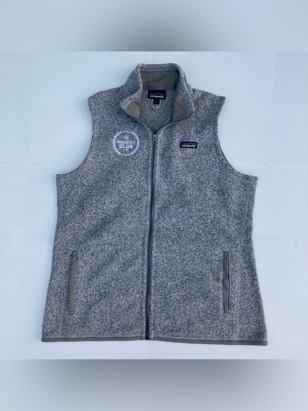 Patagonia Better Sweater Fleece Vest Mens XL Gray Knit Full Zip Pockets